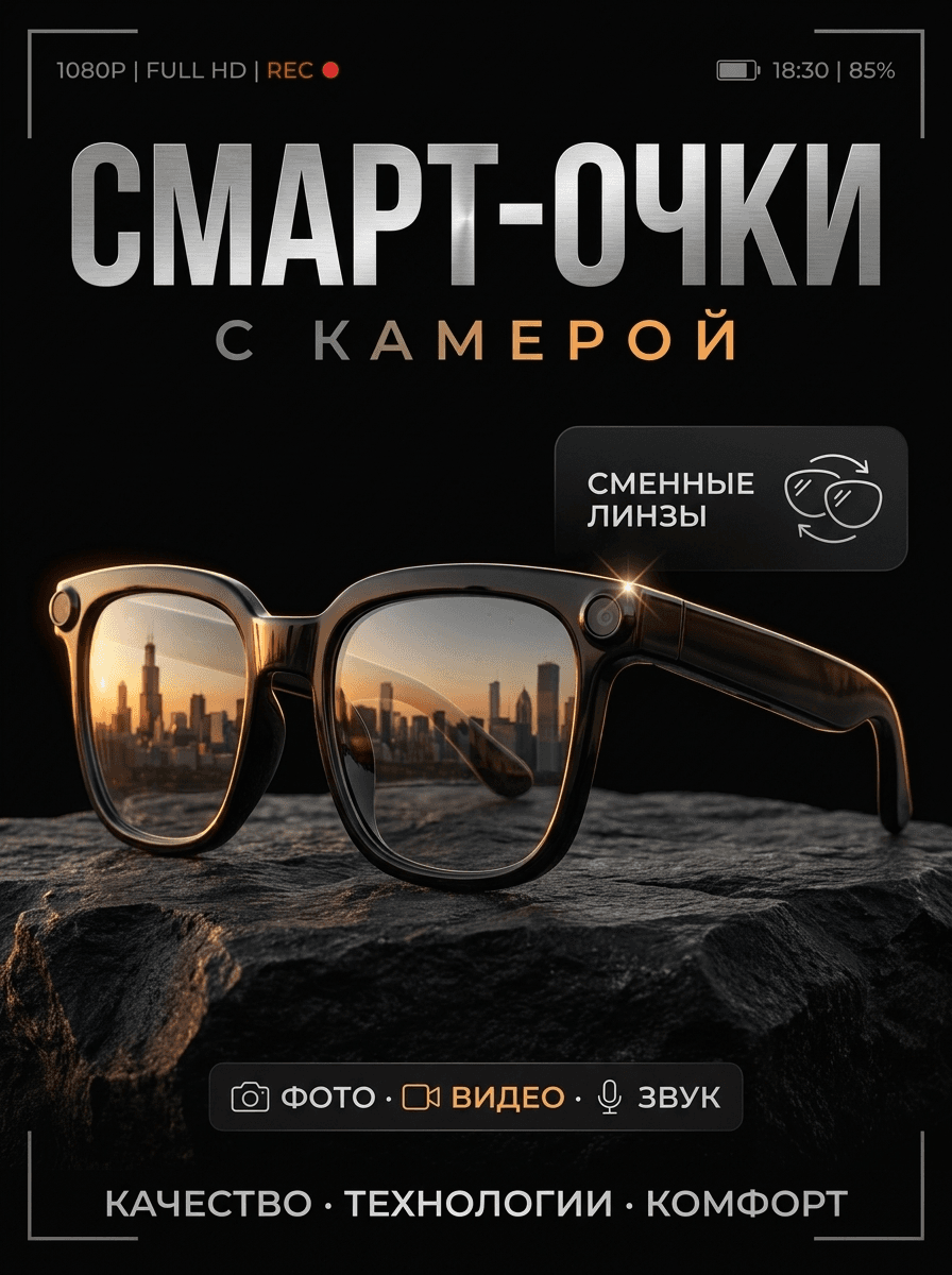 Очки с камерой и искусственным интеллектом