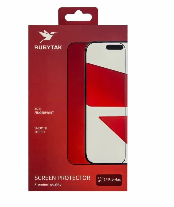 Защитное стекло RUBYTAK HD Silk Print iPh 14 Pro Max